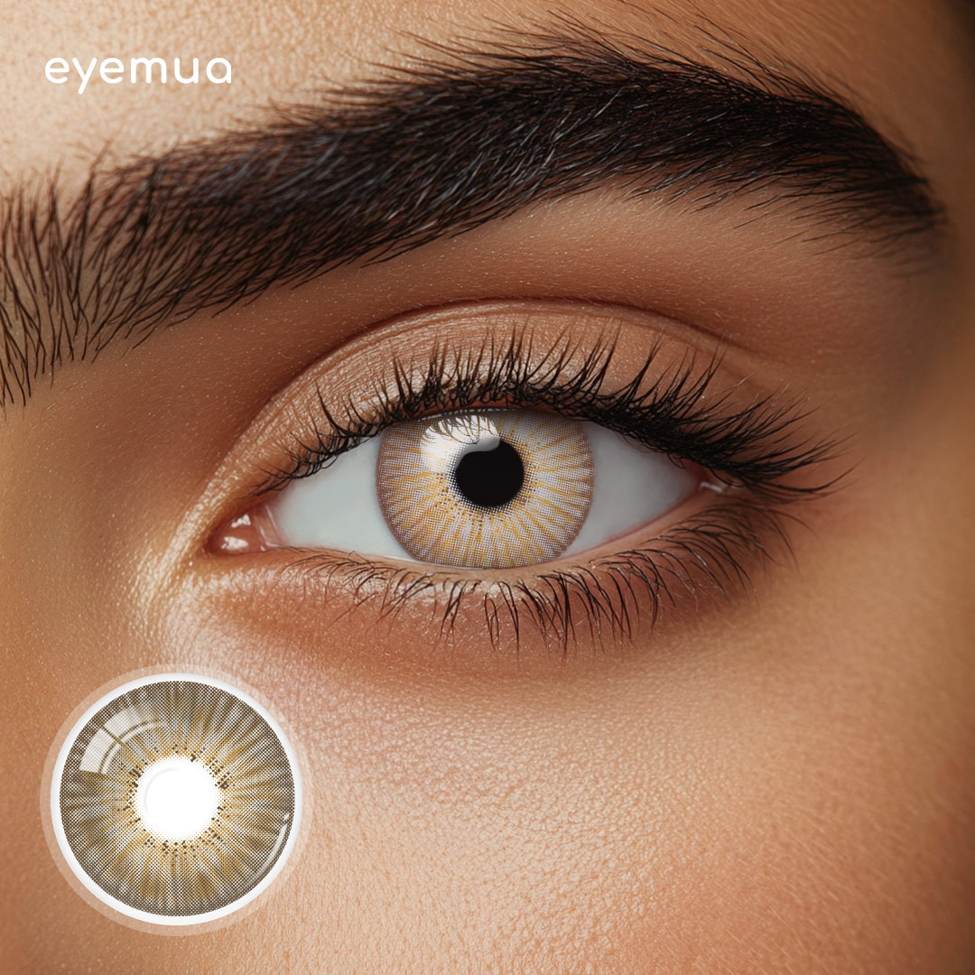 Eyemua Paris Blossom Hazel Men Colored Contact Lenses